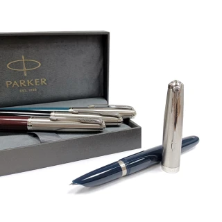 【PARKER】51複刻版 不銹鋼尖鋼筆 送墨水(51)