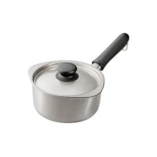 【IUSE】日本製 柳宗理 牛奶鍋/附蓋/霧面(大師級實用工藝．絕佳導熱與多用途)