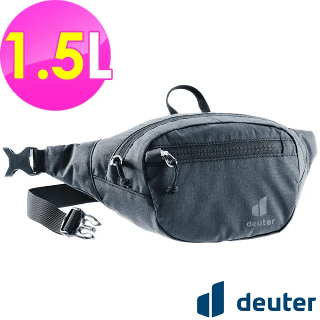 【deuter】BELT I 1.5L休閒輕量腰包(3900121黑/胸包/側背包/路跑/慢跑)