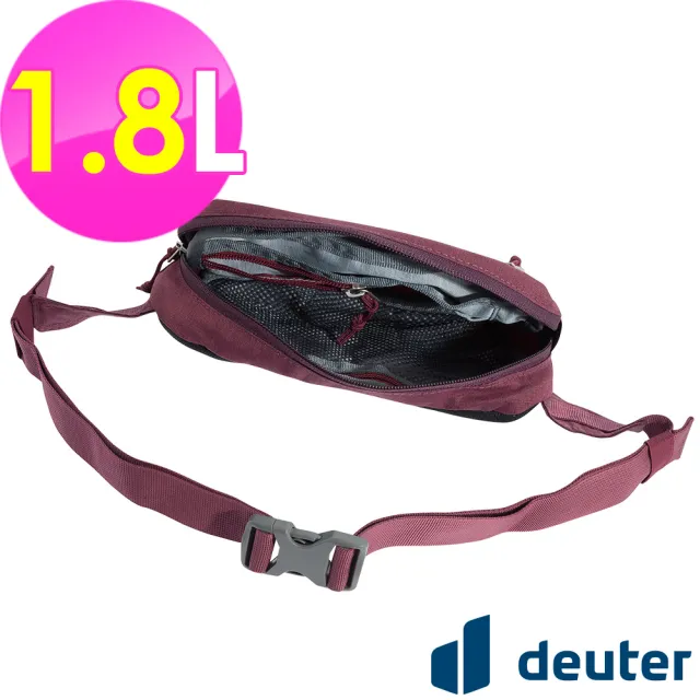 【deuter】Organizer Belt 1.8L休閒輕量腰包(3900421暗紅/胸包/側背包/路跑/慢跑)