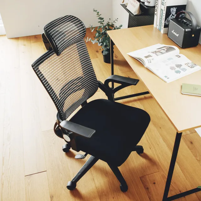 【完美主義】人體工學寬背網布電腦椅/辦公椅/書桌椅