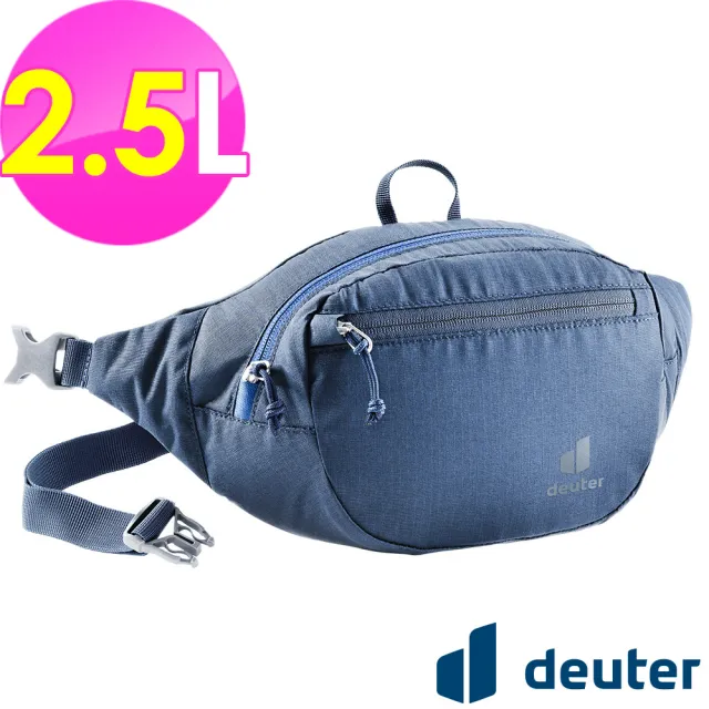 【deuter】BELT II 2.5L休閒輕量腰包(3900221深藍/胸包/側背包/路跑/慢跑)