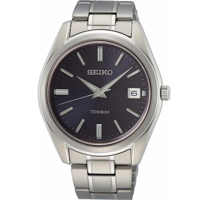 SEIKO 精工 CS 經典簡約鈦金屬腕錶(6N52-00B0V/SUR373P1)