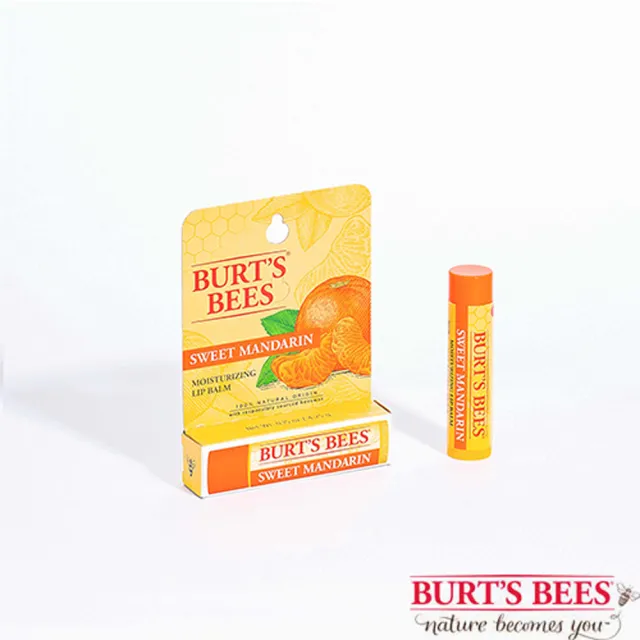 【BURT’S BEES】甜橙護唇膏2入(護唇膏/蜜蜂爺爺/天然有機/小蜜蜂/天然/)