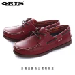【oris  帆船鞋】復古素色帆船鞋-紅/女款-766A07(真皮/手工/帆船鞋)