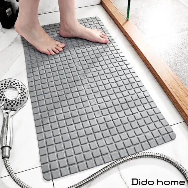 【Dido home】簡約衛浴地墊 矽膠吸盤浴室防滑腳踏墊(HM005)