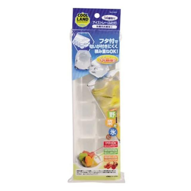【台隆手創館】日本製酷樂園製冰盒-14格(附蓋)