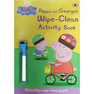 【麥克兒童外文】Peppa And Georges Wipe－Clean Activity Book