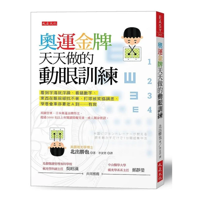 奧運金牌天天做的動眼訓練：看到字海就浮躁、看錯數字、東西在眼前卻找不著、打球被笑協調差、窄巷會車停車