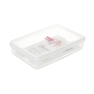 【真心良品】艾樂扁型保鮮盒3L(4入)