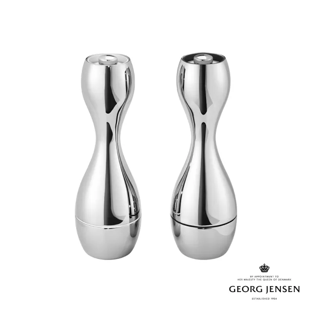 【Georg Jensen 喬治傑生】COBRA 椒鹽研磨罐套組(不鏽鋼)