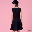 【iROO】無袖傘襬洋裝