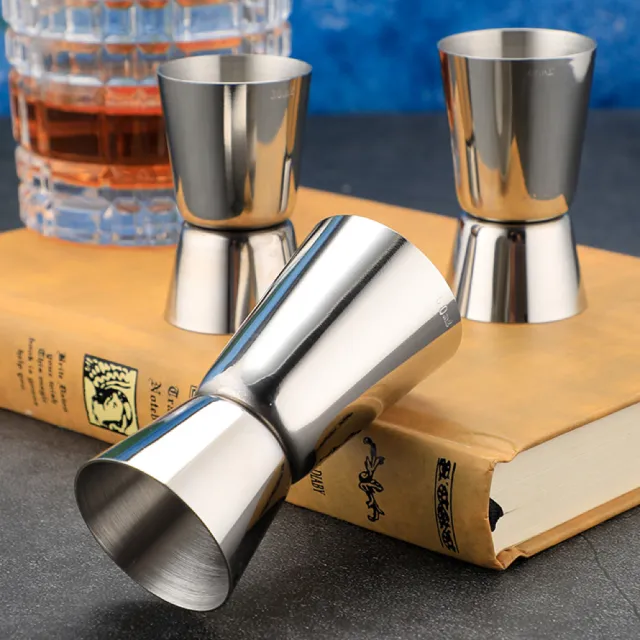 【調酒用品】304不鏽鋼調酒量杯20/40ml(盎司杯 刻度杯 飲量杯 酒吧用具 雞尾酒 不銹鋼)