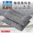 【AGAPE 亞加．貝】買一送一 石墨烯導電砂乳膠枕(石墨烯、乳膠枕、百貨專品、枕頭、人體工學設計)