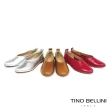 【TINO BELLINI 貝里尼】義大利進口純色牛皮平底包鞋FBO0007(紅)