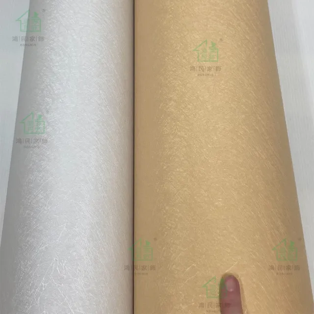 【鴻民家飾】自黏立體PVC蠶絲紋壁紙(防水防污)
