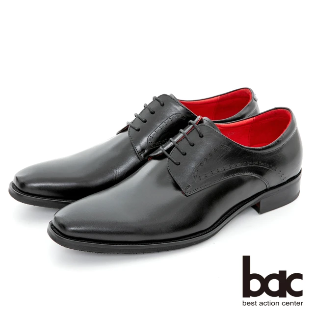 【bac】超輕量系列 俐落優雅胎牛皮上班鞋(黑色)