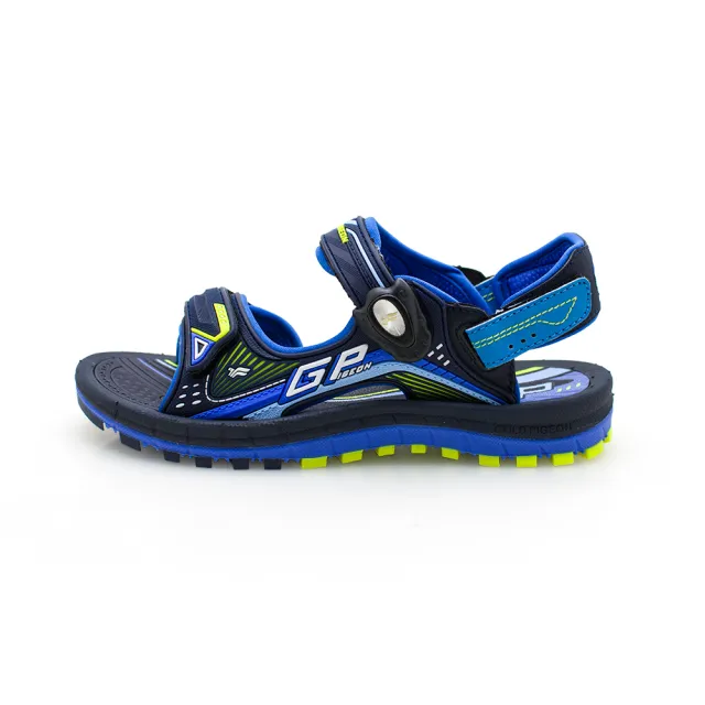 【G.P】兒童雙層舒適緩震磁扣兩用涼拖鞋G1697BW-藍色(SIZE:33-37 共二色)