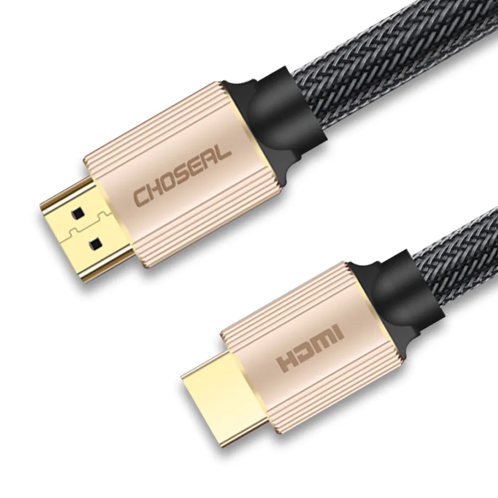 【日本秋葉原】HDMI2.0高畫質4K工程級影音編織傳輸線 香檳金/1M