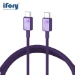 【iFory】Type-C to Type-C 快充 雙層編織充電傳輸線(1.8M)