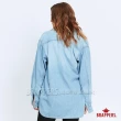 【BRAPPERS】女款 寬版長袖襯衫(淺藍)