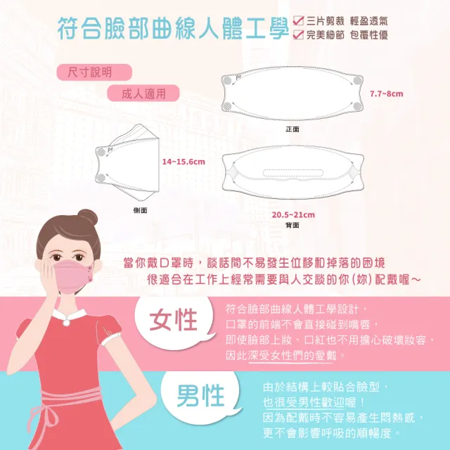 【普惠】醫用口罩成人韓版KF94魚型4D立體(奶茶10片/盒)