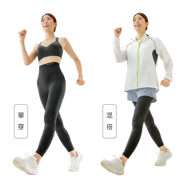 日本製 Meidai 足樂 yoga+ 瑜伽運動緊身褲(健走 步行 跑步 爬山 有氧 健身 束腹)