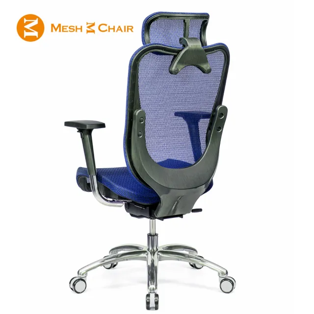 【Mesh 3 Chair】華爾滋人體工學網椅-尊爵版-藍色(人體工學椅、網椅、電腦椅、主管椅)