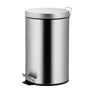 【KELA】Mala腳踏式垃圾桶 霧銀12L(回收桶 廚餘桶 踩踏桶)