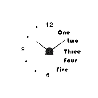 【METER DEER 米鹿】3D 立體壁貼 時鐘 專利正品 大尺寸 簡約時尚 英文波點款(#DIY#時鐘#立體壁貼#牆面裝飾)