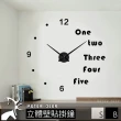 【METER DEER 米鹿】3D 立體壁貼 時鐘 專利正品 大尺寸 簡約時尚 英文波點款(#DIY#時鐘#立體壁貼#牆面裝飾)