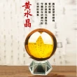 【原藝坊】k9 招財集氣 黃水晶圓球+底座(直徑55~60mm)