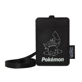【OUTDOOR 官方旗艦館】Pokemon聯名款夜光皮卡丘票卡證件套-黑色(ODGO21A08BK)