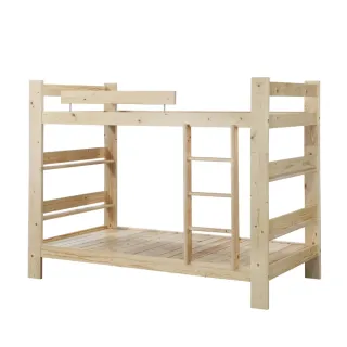 【MUNA 家居】3尺白松木雙層床/實木床板(床架 單人床 床台 雙層床)