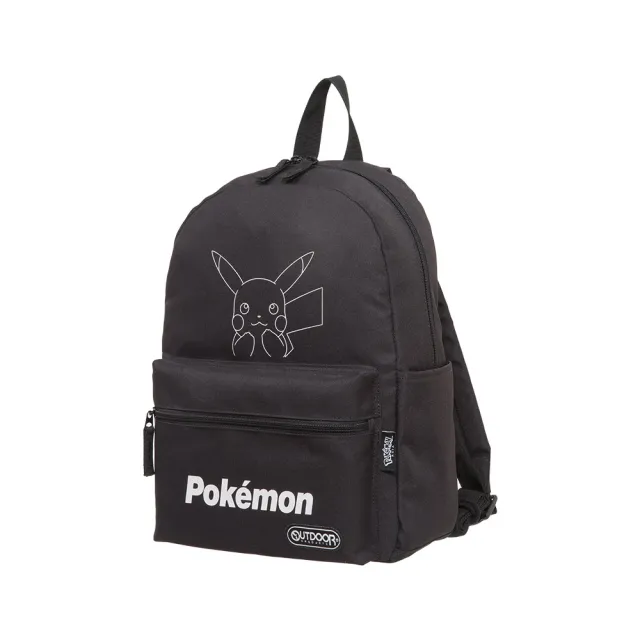 【OUTDOOR 官方旗艦館】雙11 Pokemon聯名款夜光皮卡丘後背包-中-黑色- 出國／旅遊好便利