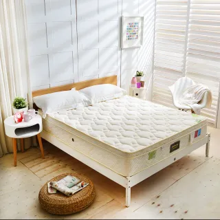【睡芝寶】三線天絲棉涼感抗菌+護腰型硬式獨立筒床墊(單人3.5尺-護腰型麵包床)