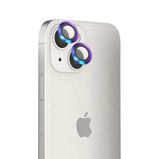 【IN7】IN7 iPhone 13/13 mini 金屬框玻璃鏡頭膜保護貼-1組2片
