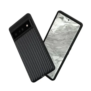 【RHINOSHIELD 犀牛盾】Google Pixel 6/6 Pro Solidsuit 碳纖維紋路防摔背蓋手機保護殼(獨家耐衝擊材料)