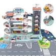 【JoyNa】兒童玩具車 軌道汽車大樓(燈光音效.可自動.手動)