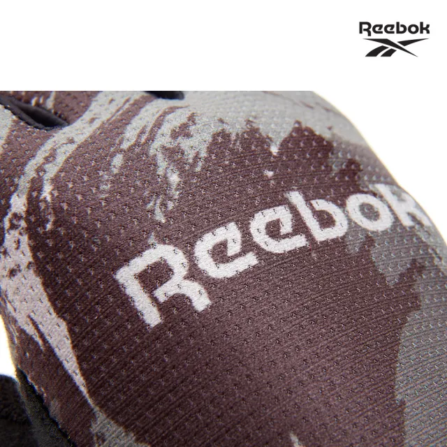 【REEBOK】速乾透氣健身手套-迷彩灰(S-L)