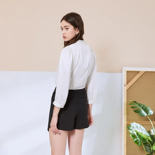 【ICHE 衣哲】Cop.Copine 法國原裝進口排扣設計鉛筆造型褲裙-2色