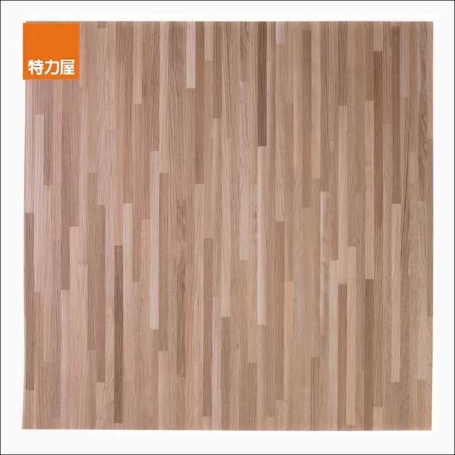 【特力屋】塑膠地磚 棕拼花木 45x45cm 0.5坪  DIY地板/塑膠地板/自黏地板/仿木紋/防水地板