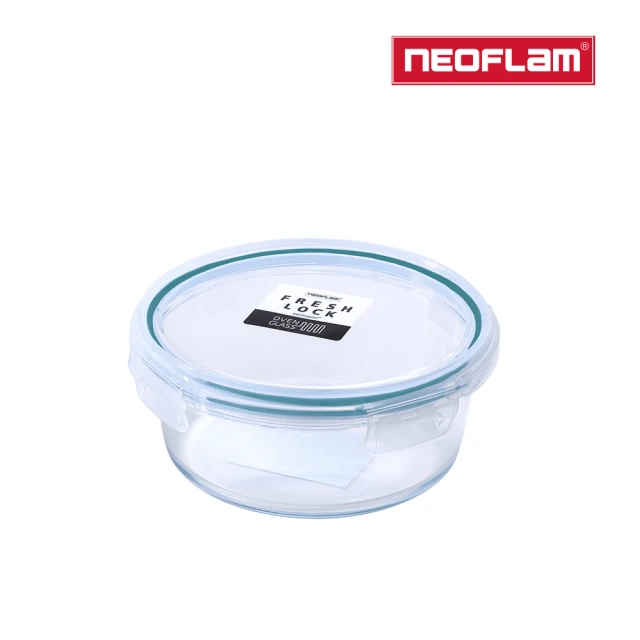 【NEOFLAM】Fresh Lock系列耐熱玻璃保鮮盒(圓形400ml)