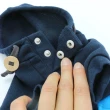 【PET PARADISE】寵物衣服-連帽雙色口袋T 藍(SM / M / L)