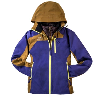 【EiDER】防水保暖連帽二件式外套 / EIT2405/藍紫(防水保暖)