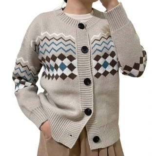 【RH】日系慵懶針織毛衣外套(保暖柔軟親膚厚布料)