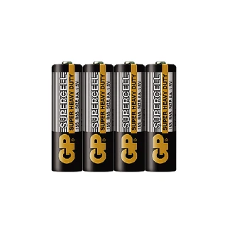【超霸GP】超級環保3號AA碳鋅電池40粒裝(1.5V電池 錳黑電池)
