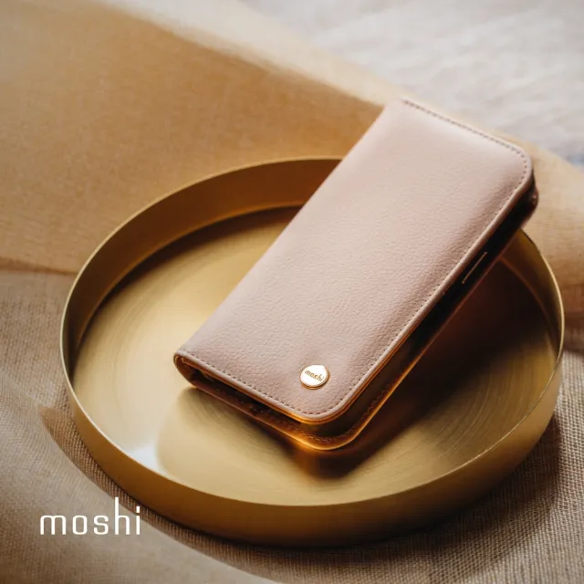 【moshi】iPhone 13 Pro Max 6.8吋 Overture 磁吸可拆式卡夾型皮套(iPhone 13 Pro Max)
