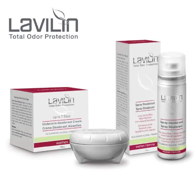 【Lavilin 蘭味蓮】加強淨味組-7天腋下體香膏+體香噴霧(女香款)