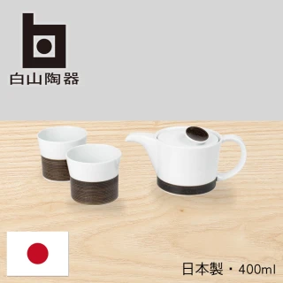 【白山陶器】麻紋/飲茶組/咖啡色(日本國民餐桌上的雋永設計)